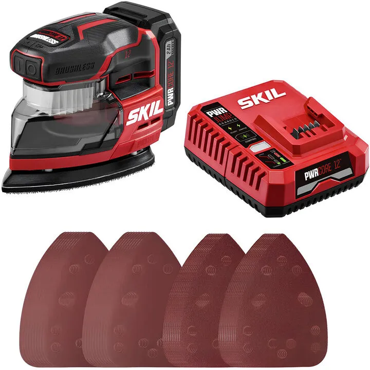 SKIL 12V PWR Core Detail Sander Kit - Precision Crafting & Finishing Tool