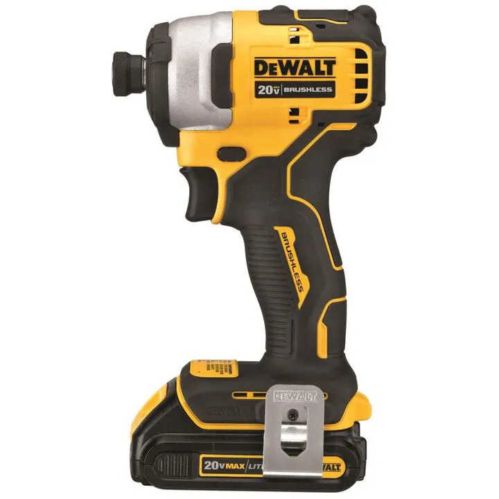 DEWALT 20V MAX Compact Brushless Impact Driver Kit with Rapid Load Accessory Set & Toughcase+ 2