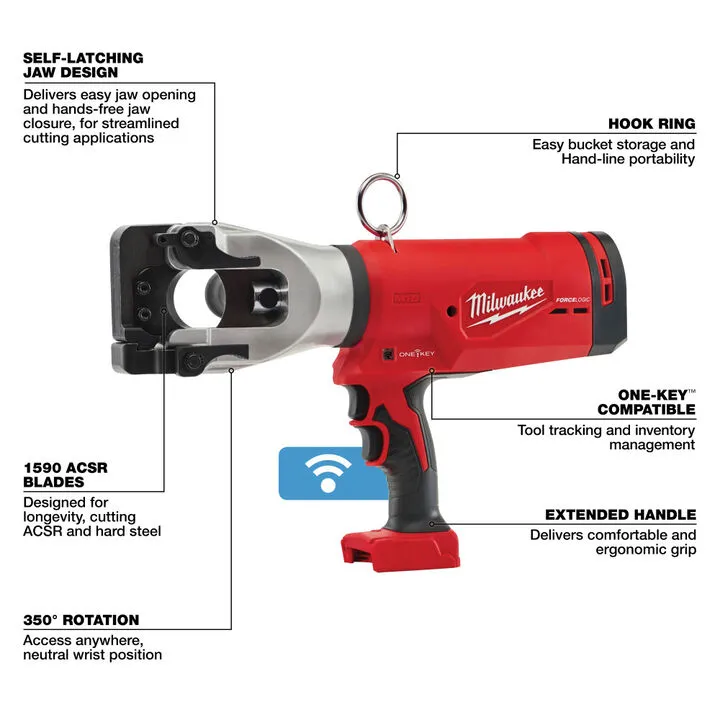Milwaukee M18 FORCE LOGIC 1590 ACSR Cable Cutter (Bare Tool) 1