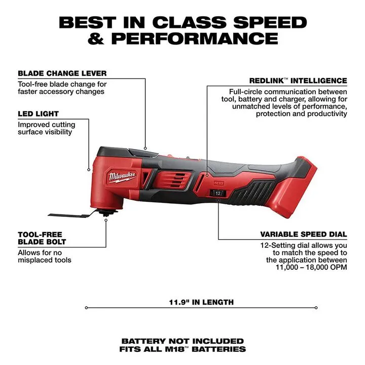 Milwaukee M18 1/2 Inch Drill Driver & 1/4 Inch Impact Driver Multi-Tool Kit 1