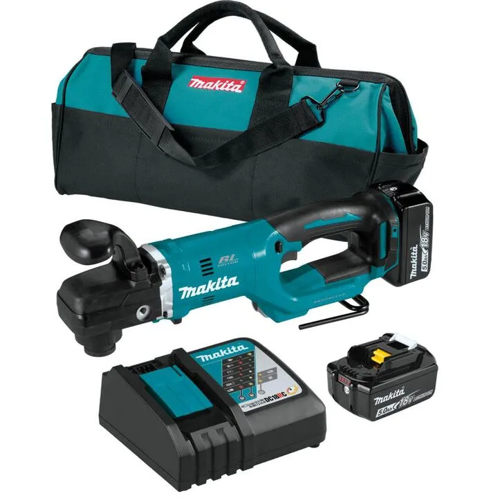 Makita 18V LXT 7/16in Hex Right Angle Drill Kit - High-Torque Performance for Tight Spaces
