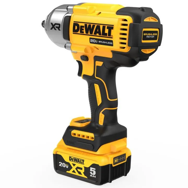 DEWALT 20V MAX XR Brushless 1/2-inch Cordless Impact Wrench Kit with Hog Ring Anvil 4