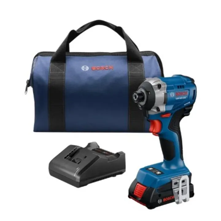 Bosch 18V 1/4 Inch Hex Impact Driver Kit (Reconditioned)