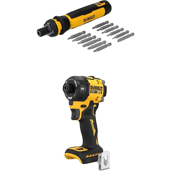 DEWALT 14-Piece 20V MAX Impact Driver & Cordless Screwdriver Professional Bundle