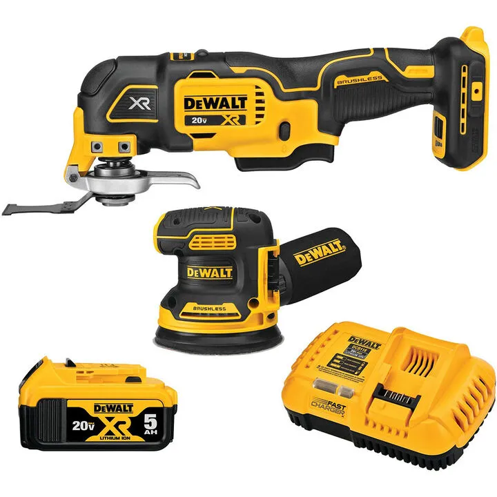 DEWALT 20V MAX Cordless Drill, Driver, Sander & Multi-Tool 4-Piece Combo Kit 13