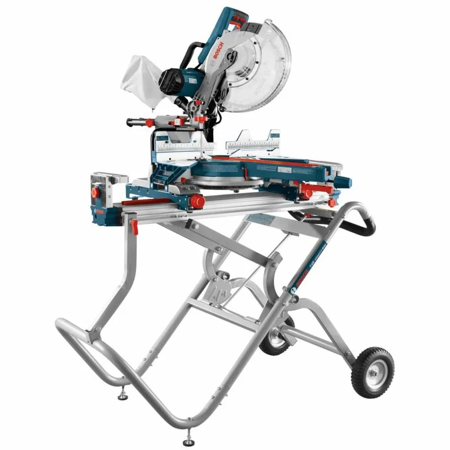 Bosch 12-Inch Dual-Bevel Glide Miter Saw & Gravity-Rise Stand Bundle: Professional Performance Kit 3