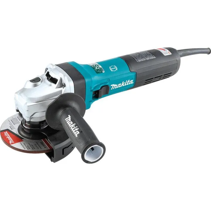 Makita 5-inch SJS II High-Power Angle Grinder with Electronic Brake