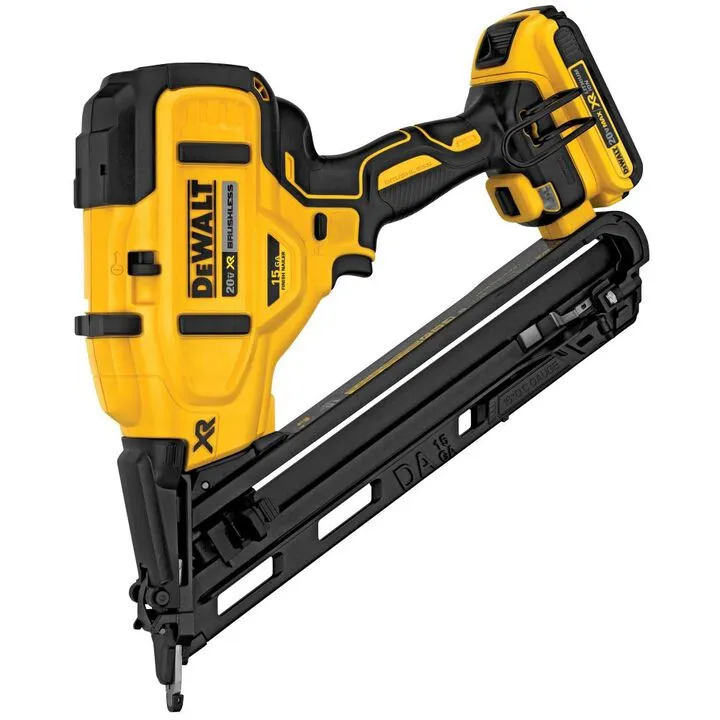 DEWALT 20V MAX XR 15 Gauge Angled Finish Nailer Kit - Professional Cordless Performance 2