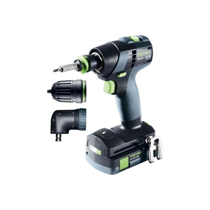Festool Cordless 18V Battery-Powered Drill TXS 18-Basic C3.0 Set 1