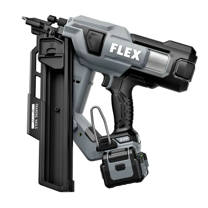 FLEX 24V Brushless 21 Degree Framing Nailer Kit - Professional Cordless Performance 3