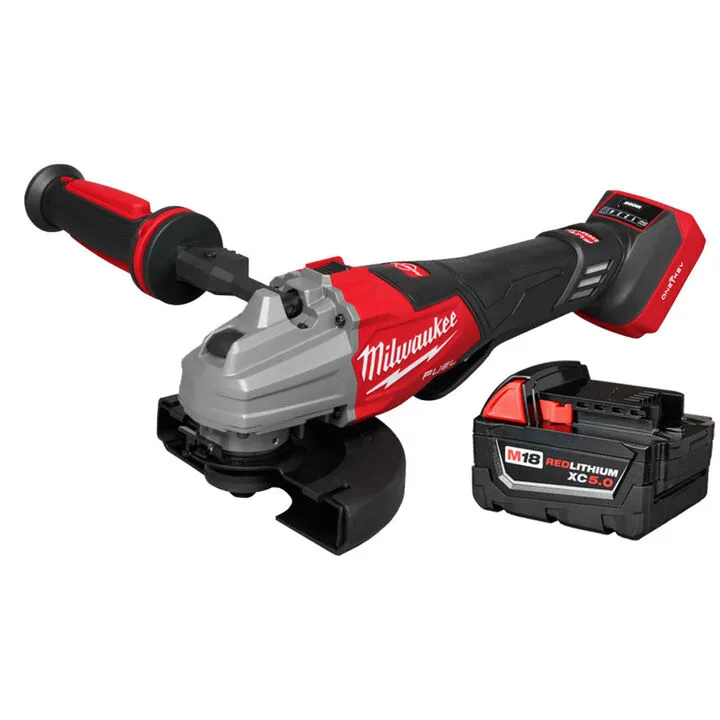 Milwaukee M18 FUEL 4.5" - 6" Dual Trigger Braking Grinder with ONE-KEY & 5Ah Battery Kit