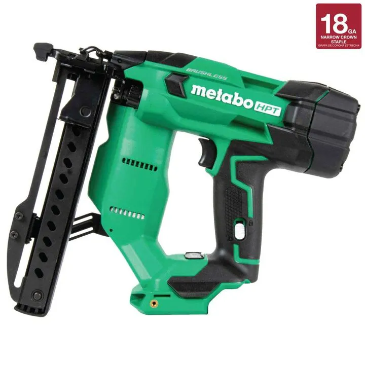 Metabo HPT 18V MultiVolt Brushless 18-Gauge 1/4 Inch Narrow Crown Stapler (Bare Tool)