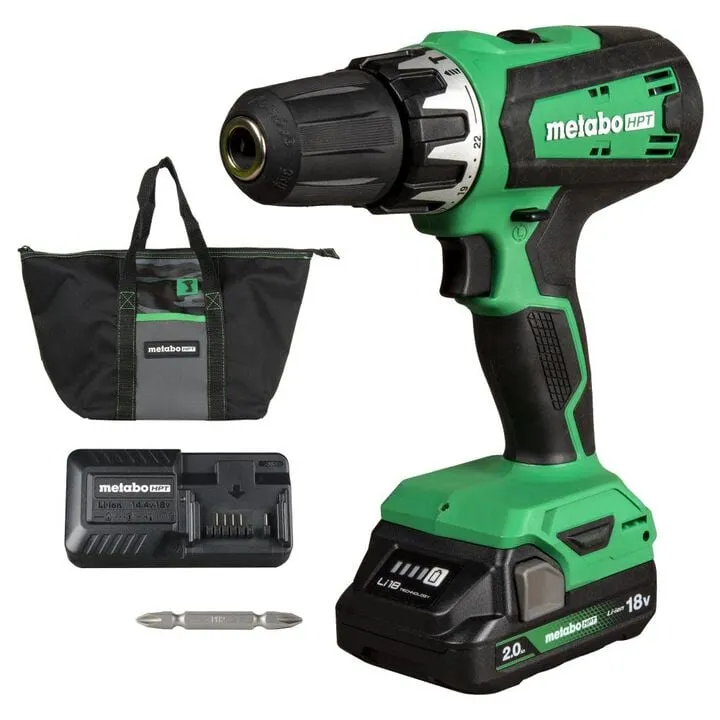 18V Cordless Brushed Drill Driver Kit - High-Performance Professional Toolset