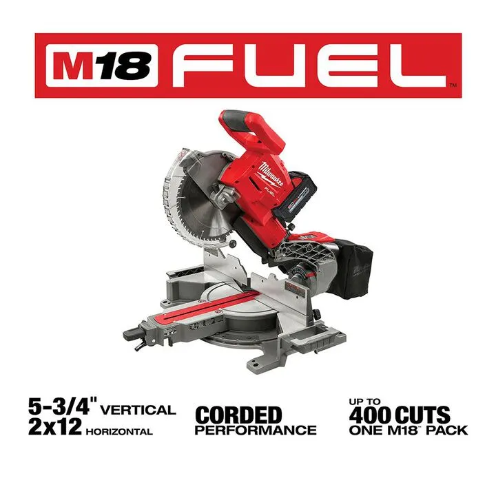 Milwaukee M18 FUEL 10-inch Dual Bevel Sliding Compound Miter Saw Kit - Professional Grade Performance 2