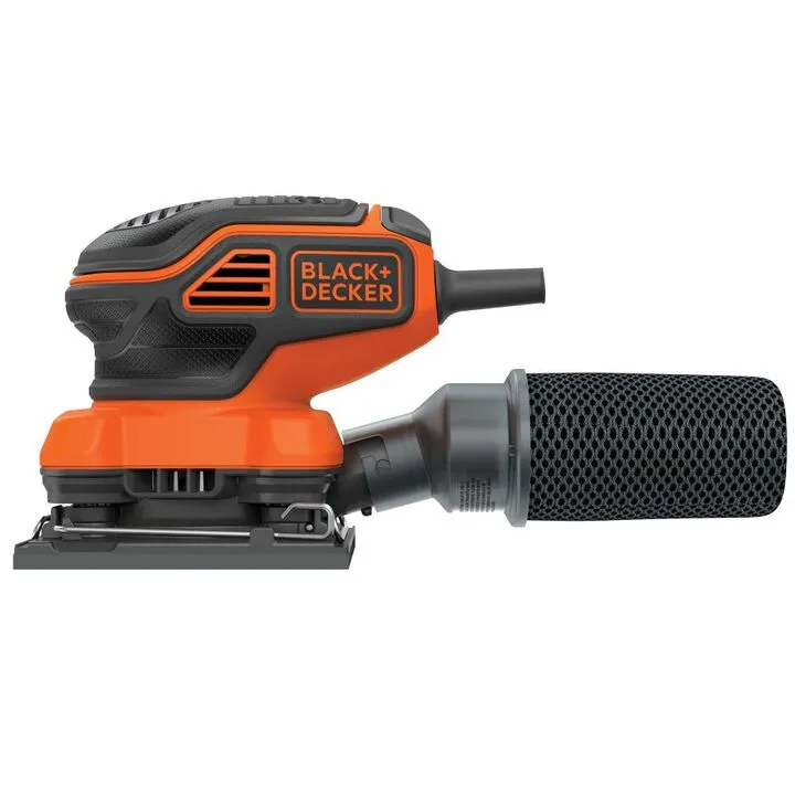 Black and Decker 2.0 Amp Electric 1/4 Sheet Orbit Sander for Precise Finishing 2