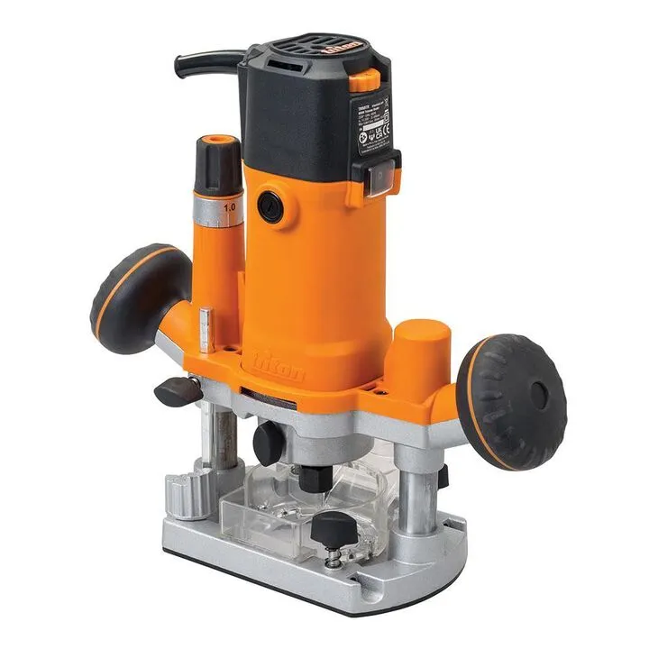 Triton TMNRTR 880W 1.2HP Compact Trimmer Router - Precision Woodworking Power Tool 4