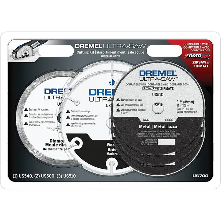 Dremel Ultra Saw 120V Compact Saw Tool Kit & 6-Piece Cutting Bundle 7