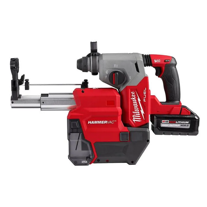 Milwaukee M18 FUEL 1-inch SDS Plus Rotary Hammer with Integrated Dust Extractor Kit 4