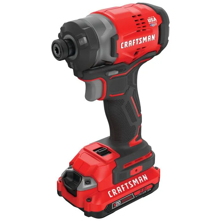 CRAFTSMAN V20 Cordless Brushless 1/4-Inch Impact Driver Kit - High-Performance Professional Tooling 3