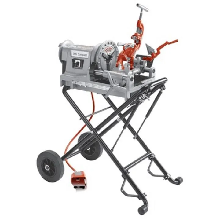 Ridgid 300 Series Compact Pipe Threading Power Drive - High-Torque Industrial Pipe Prep Station