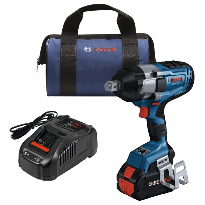 Bosch PROFACTOR 18V Connected 3/4 Inch Impact Wrench with Friction Ring - Reconditioned Kit