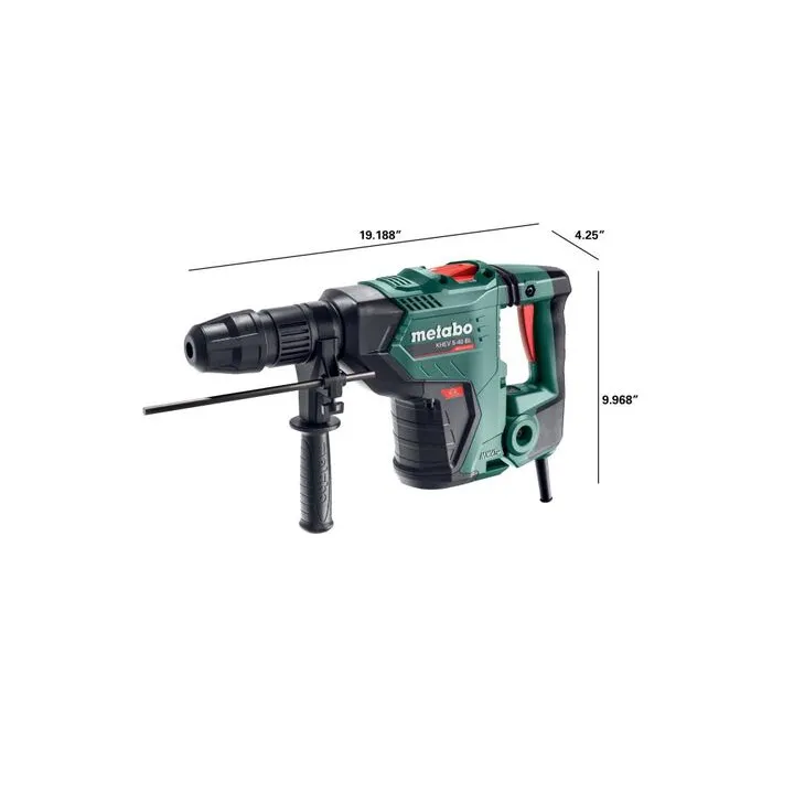 Metabo 1-9/16in SDS-MAX Brushless Rotary Hammer - High-Performance Concrete Demolition 3