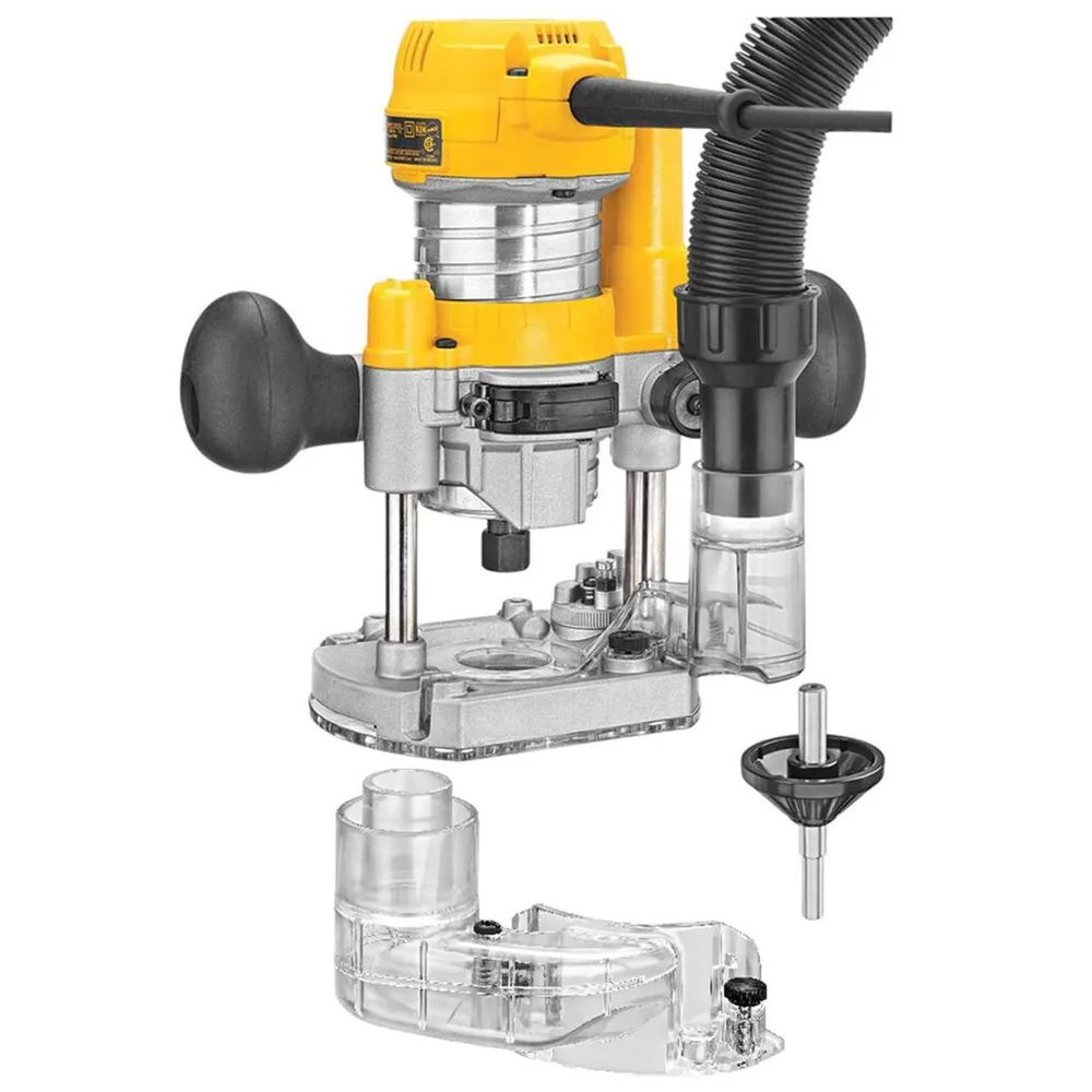 DEWALT DWP611PK 1.25 Peak HP Compact Router Combo Kit with Dust Collection