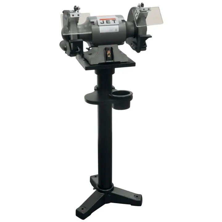 JET 8-inch Shop Bench Grinder with Heavy-Duty Integrated Stand