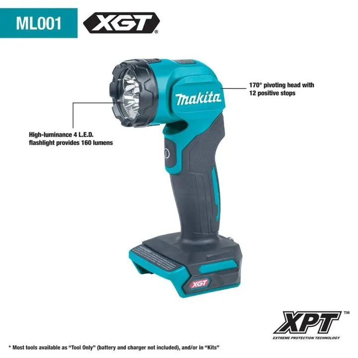 Makita 40V XGT 5-Piece Industrial Brushless Power Tool Bundle with 4.0Ah Battery System 13