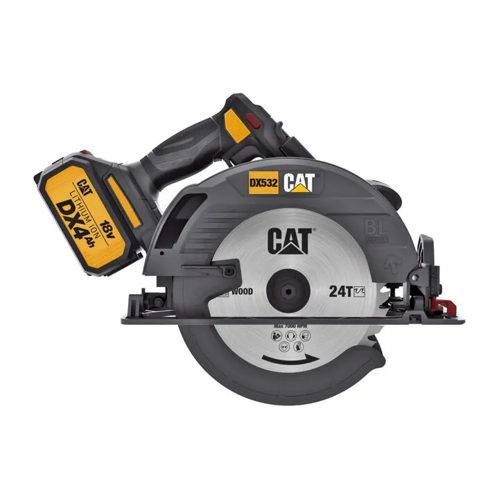CAT 18V 7-1/4 in Cordless Circular Saw with Brushless Motor (DX532)