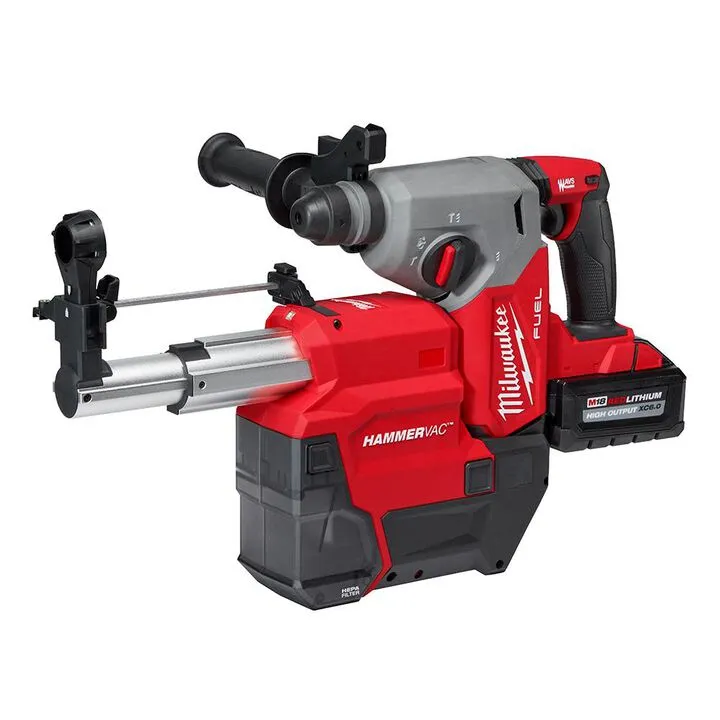 Milwaukee M18 FUEL 1-inch SDS Plus Rotary Hammer with Integrated Dust Extractor Kit 1