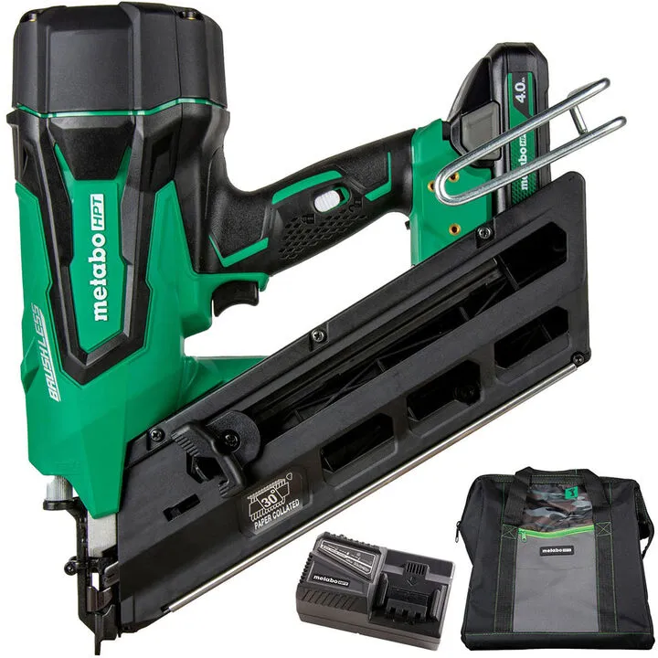 Metabo HPT 18V MultiVolt Cordless 3-1/2 Inch Paper Tape Framing Nailer