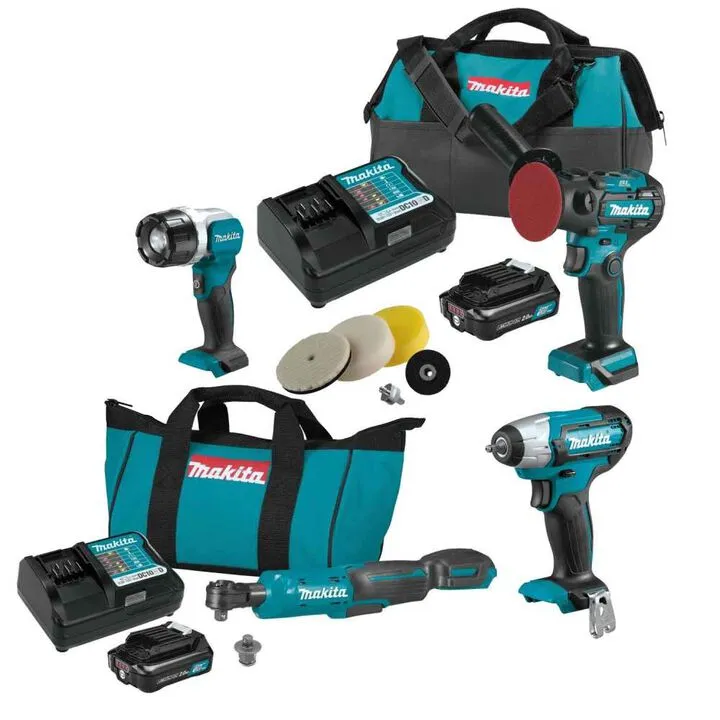 Makita 12V max CXT Professional Cordless Tool Set (Tool-Only)