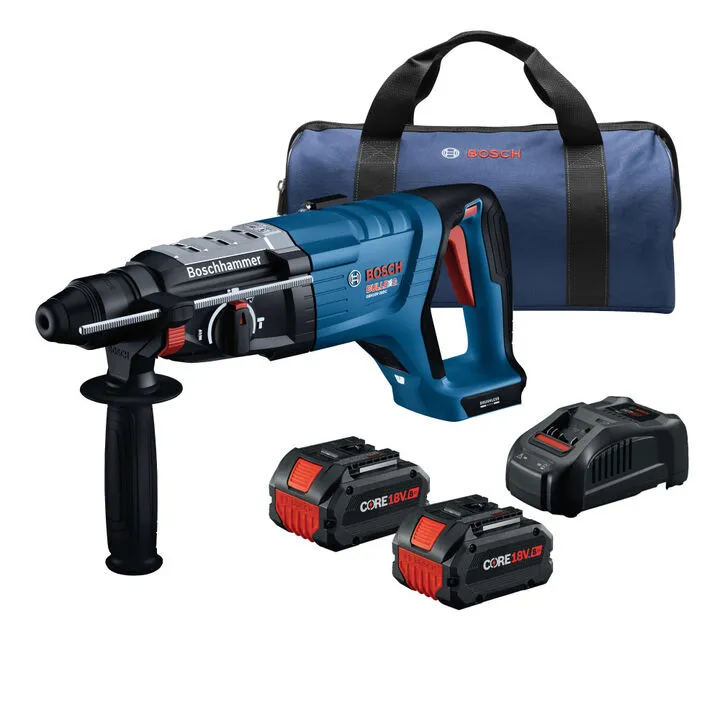 Bosch 18V 1-1/8 Inch SDS-plus Rotary Hammer Kit - High-Performance Cordless Power