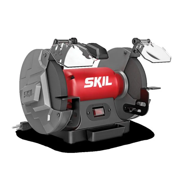 SKIL 3.0 Amp 8in Benchtop Grinder - Precision Workshop Tool 1