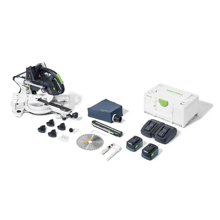 Festool KSC 60 EB 5,0 I-Plus KAPEX Cordless Sliding Compound Miter Saw with Underframe 1