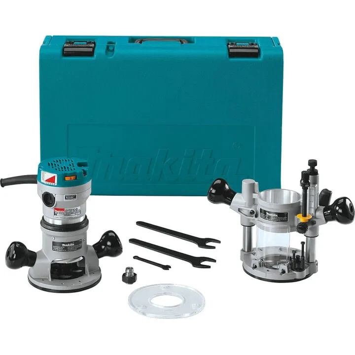 Makita 2-1/4 H.P. Industrial Router Kit - Professional Grade Precision