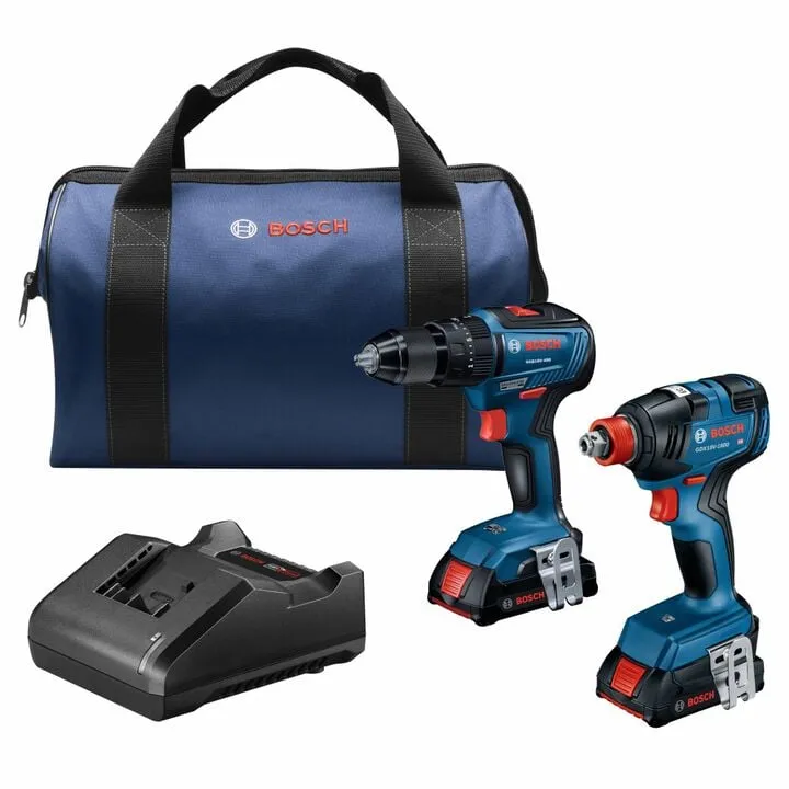 Bosch 18V 2-Tool Cordless Combo Kit - Professional Reconditioned Series
