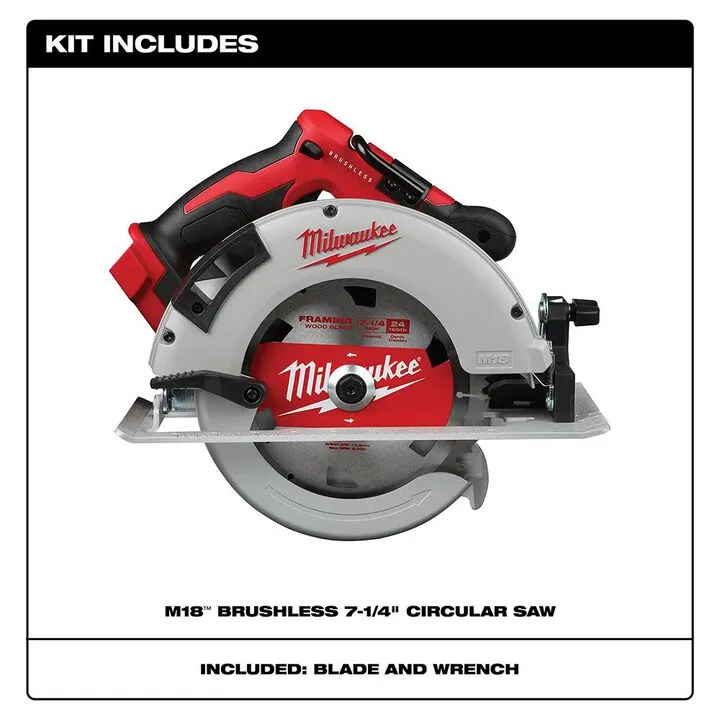 Milwaukee M18 Brushless 7-1/4 in. Circular Saw (Bare Tool) 1