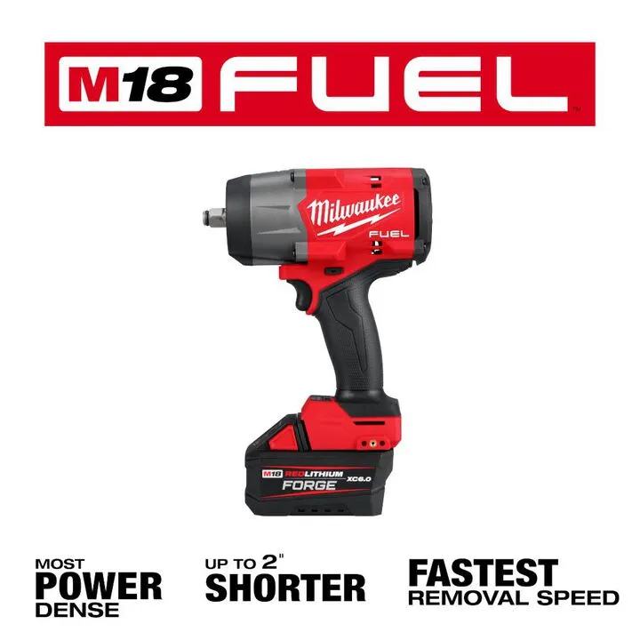 Milwaukee M18 FUEL 1/2in High Torque Impact Wrench with Friction Ring & REDLITHIUM FORGE Kit 2