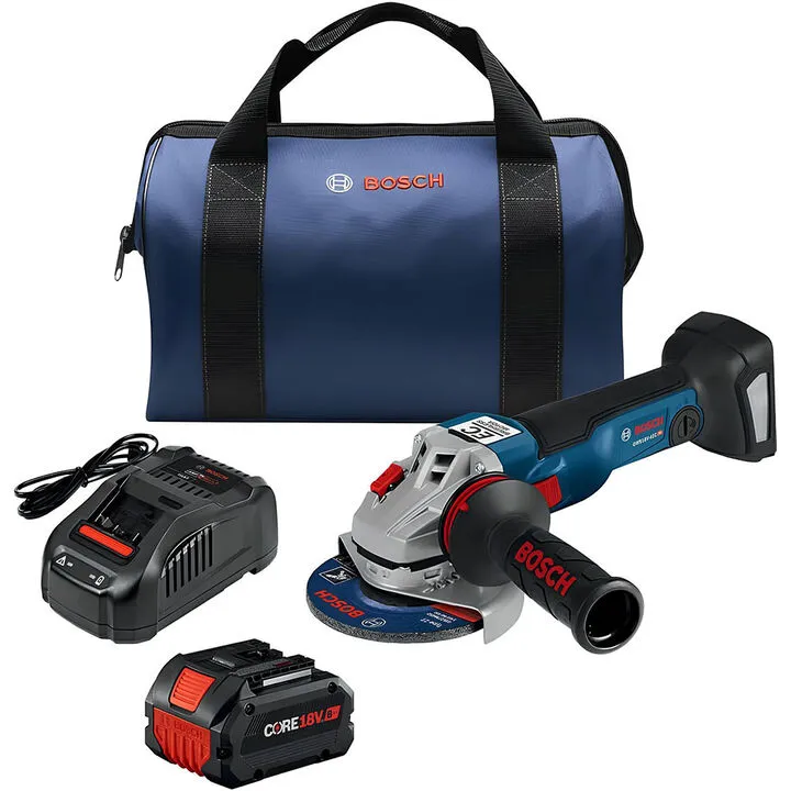 Bosch 18V 4 1/2-5in Angle Grinder Kit - Professional Cordless Performance