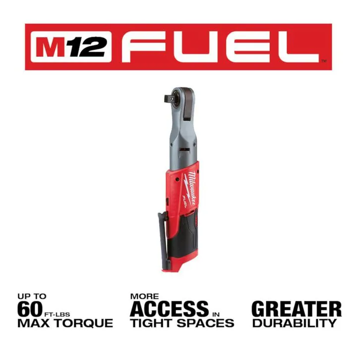 Milwaukee M12 FUEL 1/2 in. Ratchet (Bare Tool) - High-Performance Cordless Power 1
