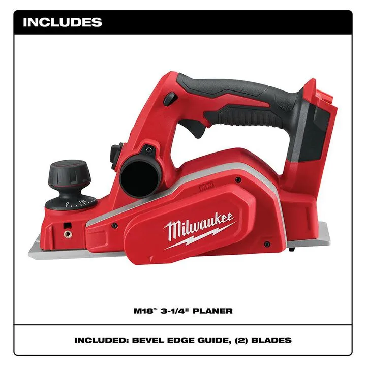 Milwaukee M18 3-1/4 in. Cordless Planer (Bare Tool) 1