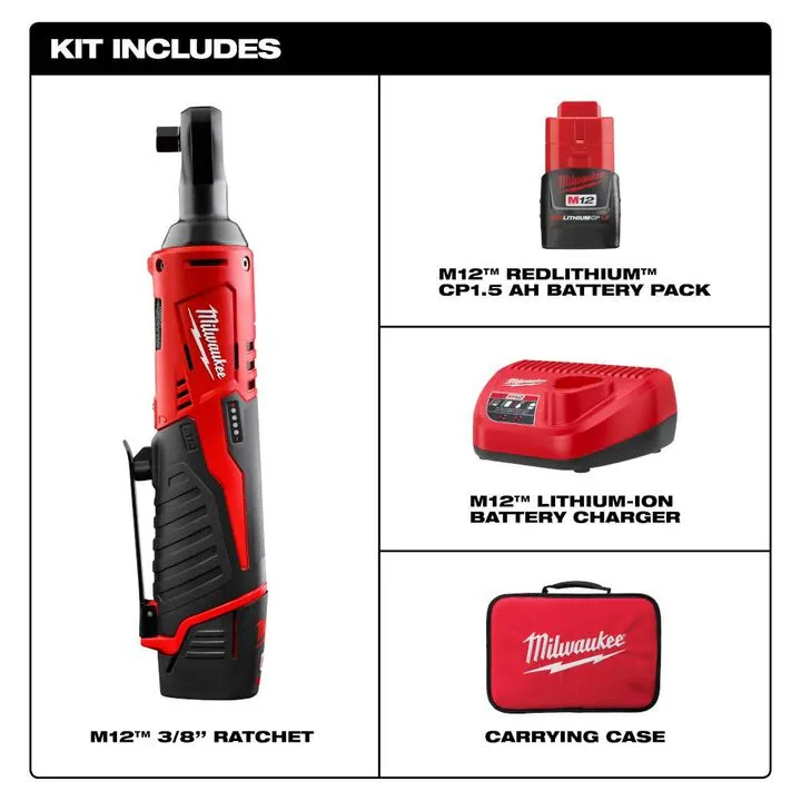 Milwaukee M12 Cordless 3/8 in. Ratchet Kit - Professional Performance & Maintenance Guide 1