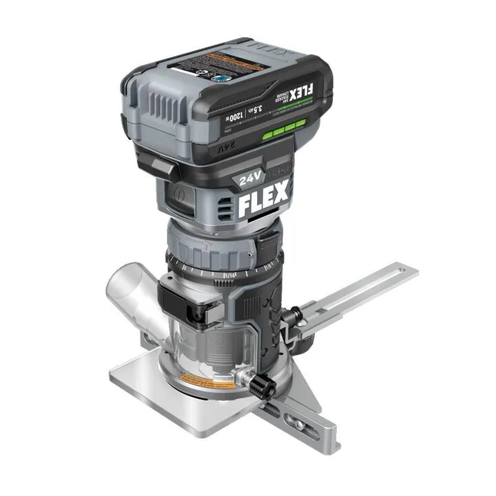 FLEX 24V Trim Router Stacked Lithium Kit - Professional Cordless Precision 2