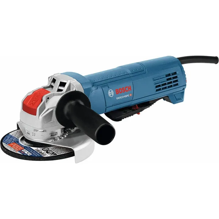 Bosch 4-1/2 Inch X-LOCK Ergonomic Angle Grinder with Paddle Switch - Professional Reconditioned Edition