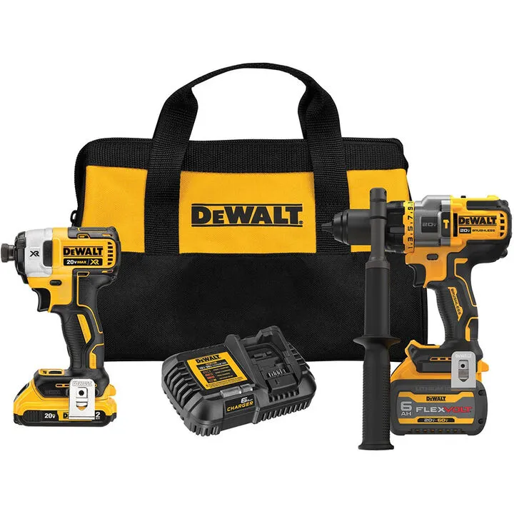 DEWALT FLEXVOLT Advantage 20V MAX 2-Tool Hammer Drill & Impact Driver Combo Kit