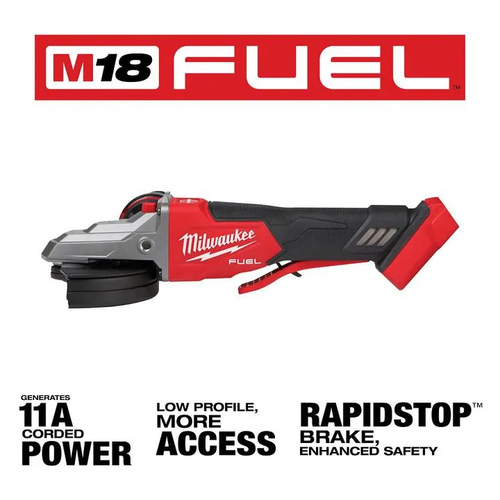 Milwaukee M18 FUEL 5-inch Flathead Braking Grinder (Bare Tool) 2