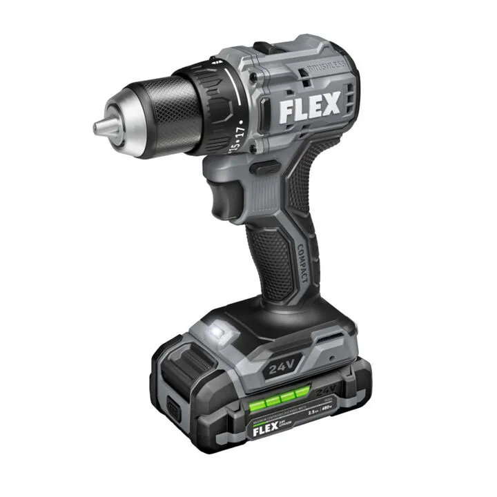 FLEX 24V Cordless 1/2 Inch 2-Speed Compact Drill Driver Kit 3
