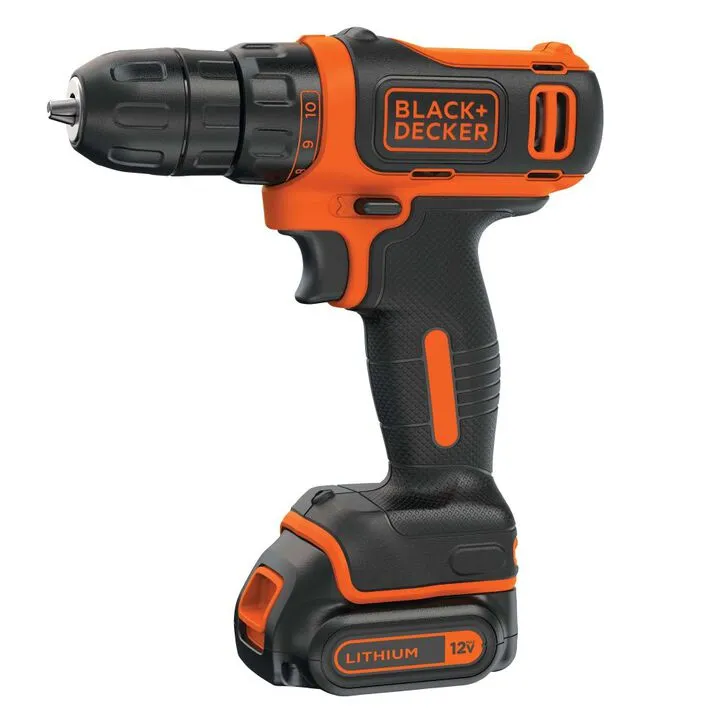 Black and Decker 12V MAX* Drill & Home Tool Kit (60-Piece Set)